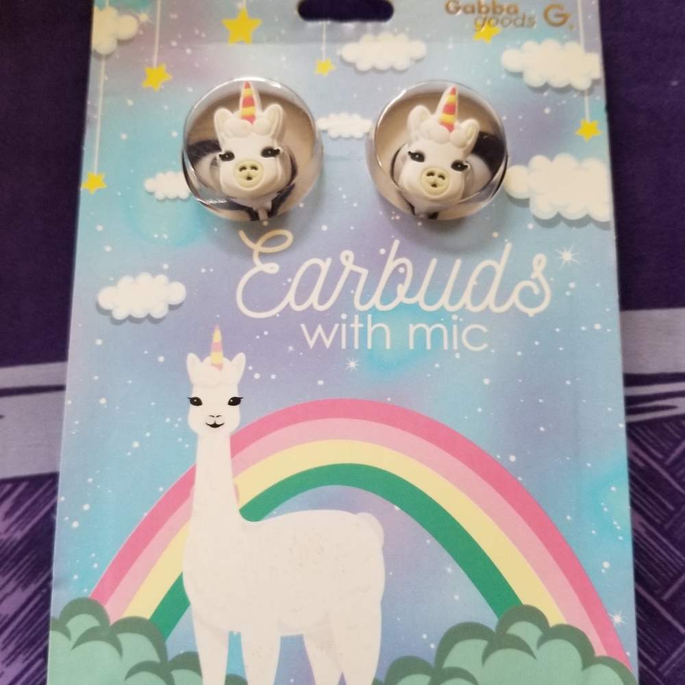 Unicorn earbuds with mic